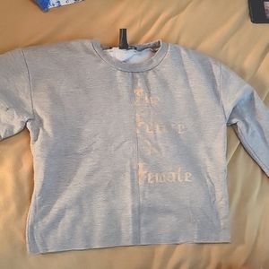 Sweater crop top size Large, from the brand Rebel Sugar